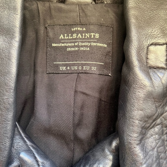 Allsaints Leather Jacket.. - Picture 5 of 7